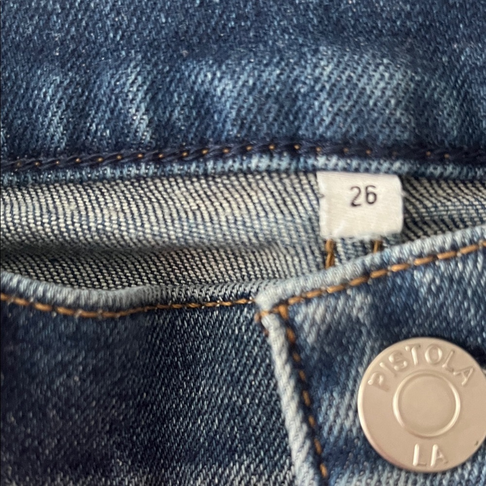 PISTOLA Monroe High Rise Cigarette Jeans in Blue - Picture 2 of 13